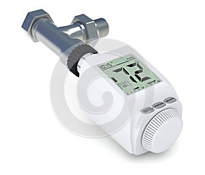 Digital radiator thermostatic valve