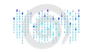 Digital Rain Code Effect for Technology and Data Streams, vector design Generative AI