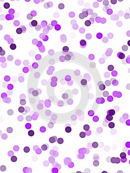 Digital rainbow purple polka dots