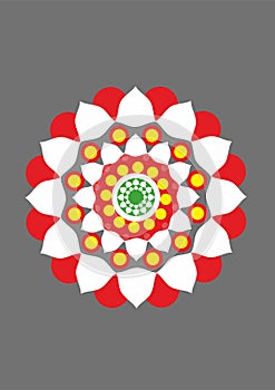 Digital rangoli design