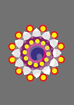 Digital rangoli design