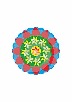 Digital Rangoli design