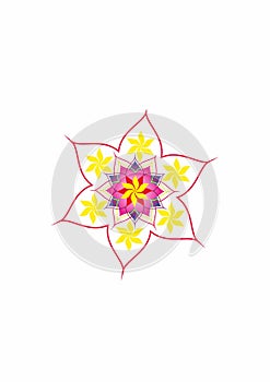 Digital Rangoli design