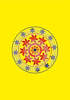 Digital Rangoli design