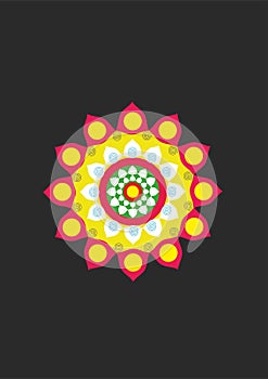 Digital Rangoli design