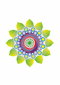 Digital Rangoli design