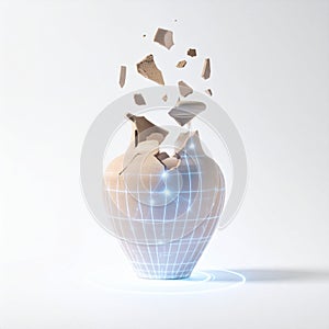 Digital Reconstruction of a Shattered Vase