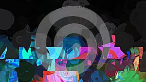 Digital Rendering Christmas Lights Background