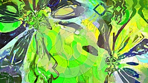 Digital Rendering Christmas Lights Background