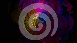 Digital Rendering Christmas Lights Background