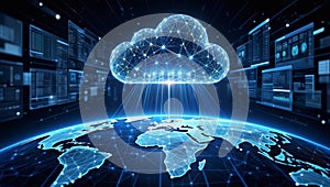 Global Digital Cloud Transformation Network Technology Data