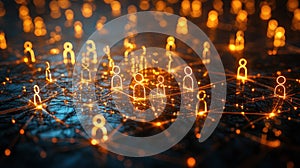 Global Network Connection: Illuminating the Interconnected World
