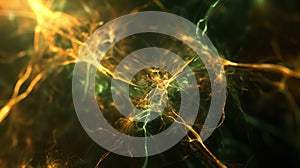 Digital representation of AI-powered brain research innovations.