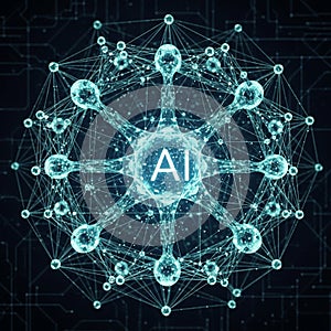 Digital representation of artificial intelligence.