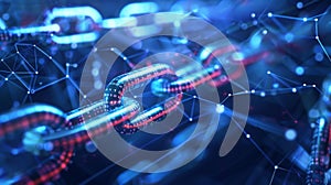 Digital Representation of Blockchain Technology Network