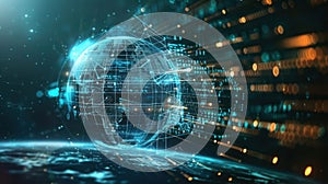 Global Digital Network Connection Representing the Future of Technology