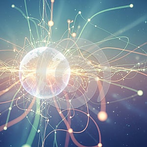 A digital representation of an interconnected,