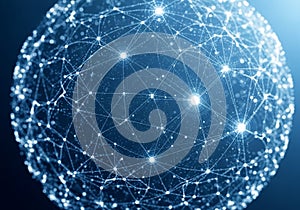 A digital representation of a network-like structure forming a