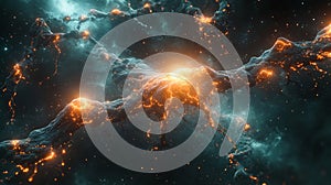 digital representation synaptic pruning glowing