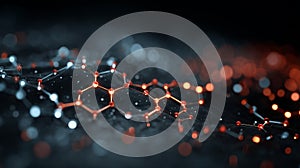 A digital representation of synthetic assets within virtual markets, showcasing glowing abstract forms that symbolize photo