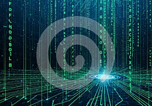 A digital representation of a virtual environment with vertical