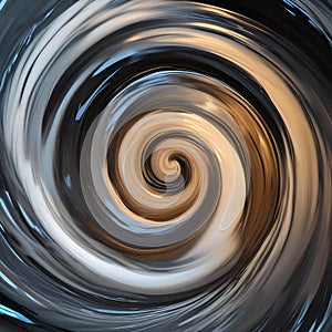A digital representation of a whirlpool in motion, swirling and spiraling with energy and dynamism, creating a sense of movement