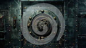 Digital Safe Door with Encrypted Code and Gears