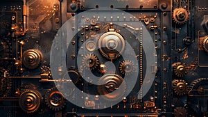 Digital Safe Door with Encrypted Code and Gears