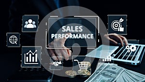 Sales Performance Dashboard with Sales Metrics, Targets, and Conversion Elide
