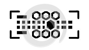 Digital Scan Frame, QR Code Recognition, Technology Interface, vector design Generative AI