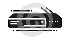 Digital Scanner Printer Office Icon, vector design Generative AI