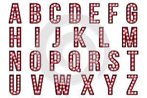 Digital Scrapbook Alphabet Burlesque Marquee