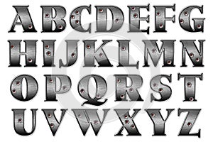 Digital Scrapbook Alphabet Fedora Bandit
