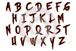 Digital Scrapbook Alphabet Halloween Skinner