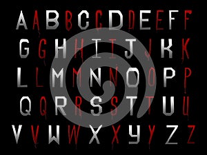 Digital Scrapbook Alphabet Halloween Vampire Trublood