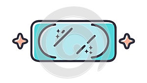 Digital Screen with Abstract Data Visualization, vector design Generative AI