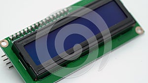 Digital screen display electronic component. Small single board computer device.