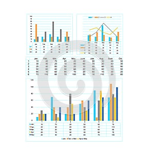 Digital screen interface with business big data