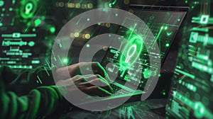 The digital security breach.AI generated image