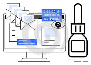 Digital Security and Data Privacy Monitoring with Emails and Online Interaction