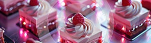 Digital security elements intricately designed on homemade business themed desserts a close up on creative fusion