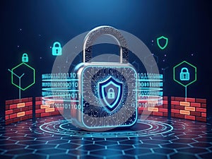 Digital security lock with binary code