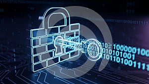 Digital security lock with binary code