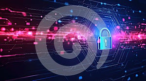 Digital Security Lock and Network Data Flow
