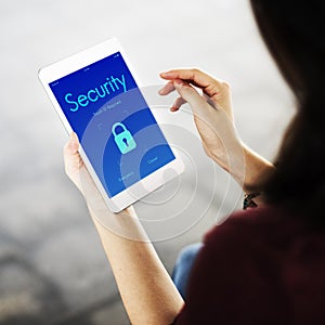 Digital Security Lockscreen Concept