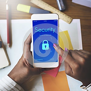 Digital Security Lockscreen Concept