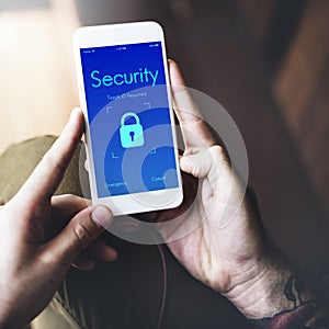 Digital Security Lockscreen Concept