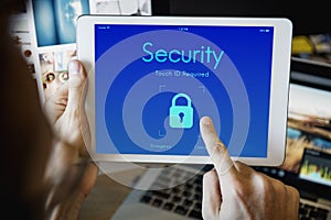 Digital Security Lockscreen Concept