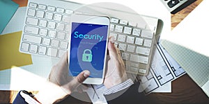 Digital Security Lockscreen Concept