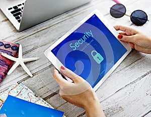 Digital Security Lockscreen Concept